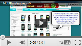Mobiltelefon kereső - Youtube videó